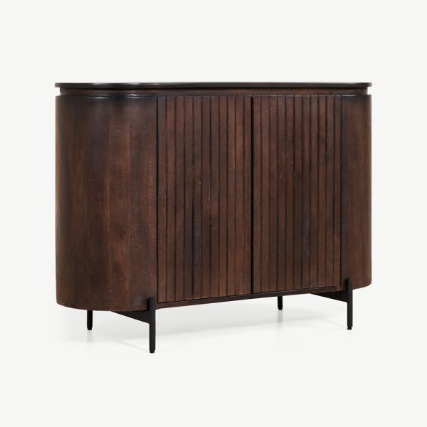 Saulo Sideboard, Dunkelbraun, 115 cm