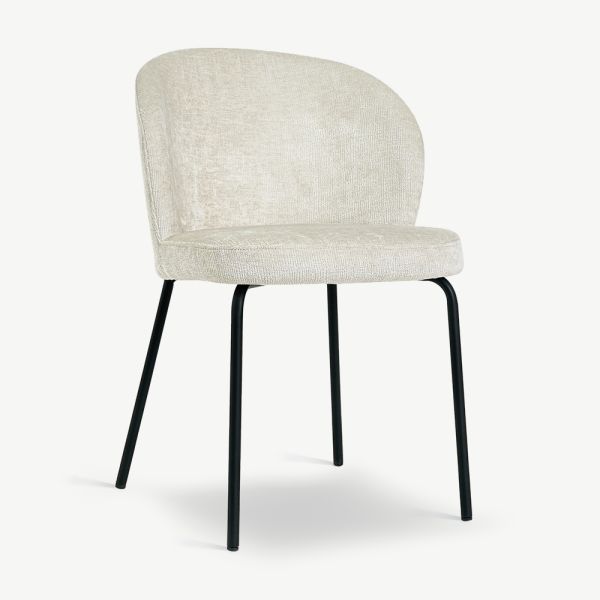 Luara Dining Chair, Beige Fabric