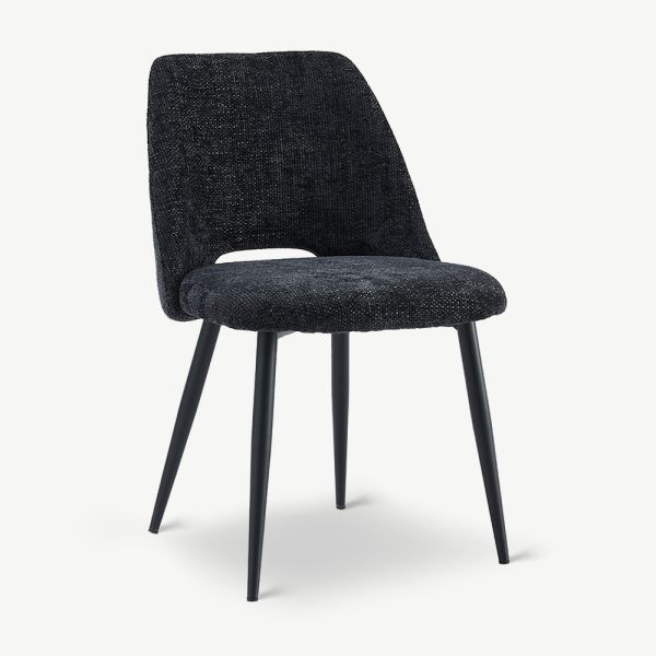 Caio Dining Chair, Anthracite Fabric