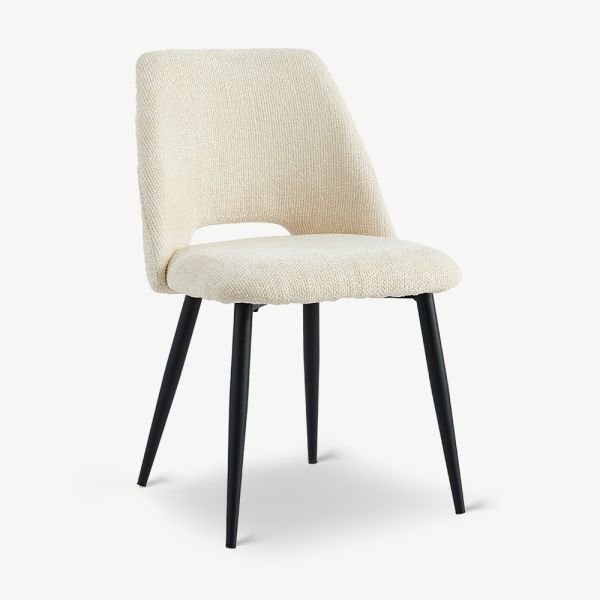 Caio Dining Chair, Beige Fabric