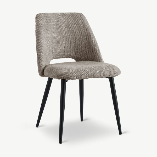 Caio Dining Chair, Taupe Fabric