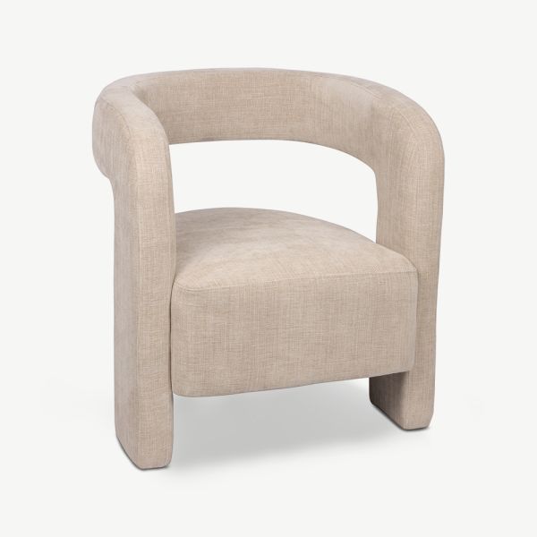 Cici Design Armchair, Beige Fabric