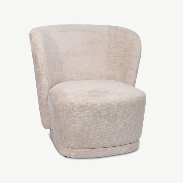 Ceres loungestoel, beige stof