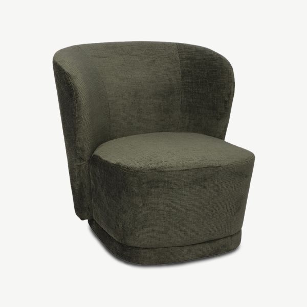 Ceres Lounge Chair, Green Fabric