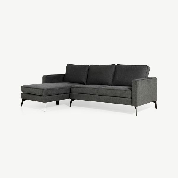 Bento Corner Sofa, Anthracite Linen (left)