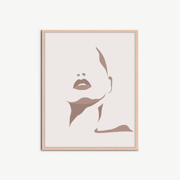 Female Sillhouette Wall Art, Framed
