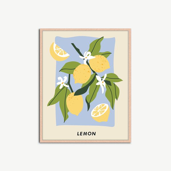 Affiche murale Lemon, encadrée