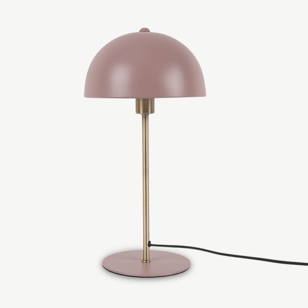 Lampe de table Bonnet Classic, fer rose