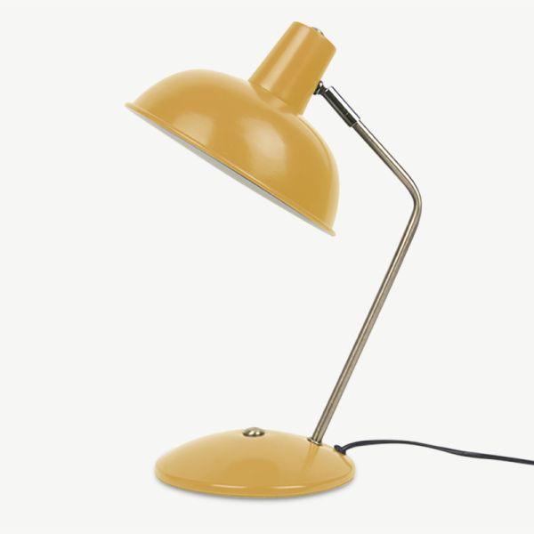 Hood Table Lamp, Yellow Iron
