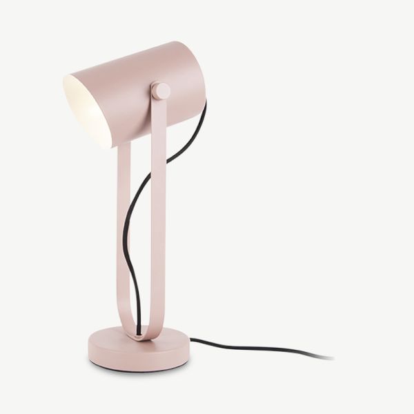 Snazzy Table Lamp, Pink Iron