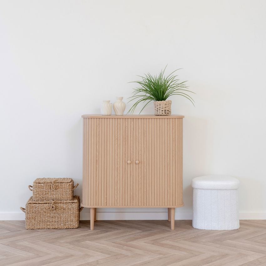 Mila Hohes Sideboard, Natürliches Kiefernholz