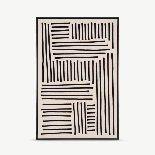 Tableau sur toile Lignes artistiques, 60x90 cm