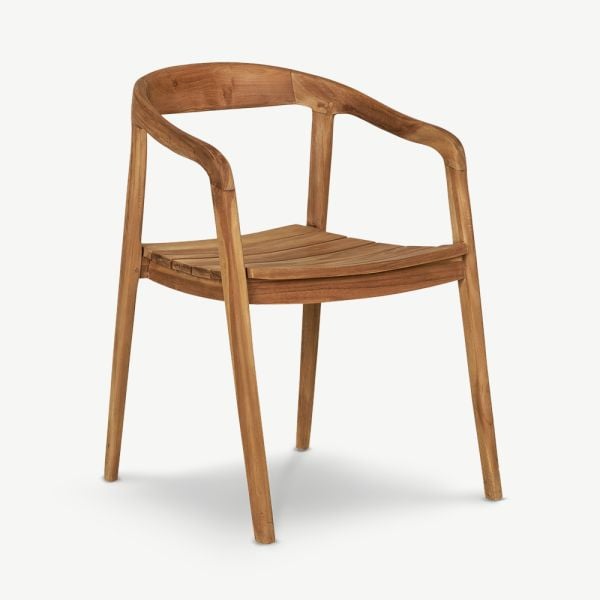 Chaise d’extérieur Arno en teck