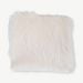 LASKI artificial Lambskin Square cushion, Ivory, 40x40cm front view