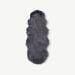 Uta Artificial lambskin Rug, Grey, 60x180cm front view