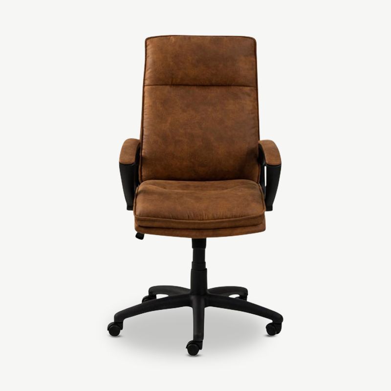 Ethan Office Chair Brown Leather look