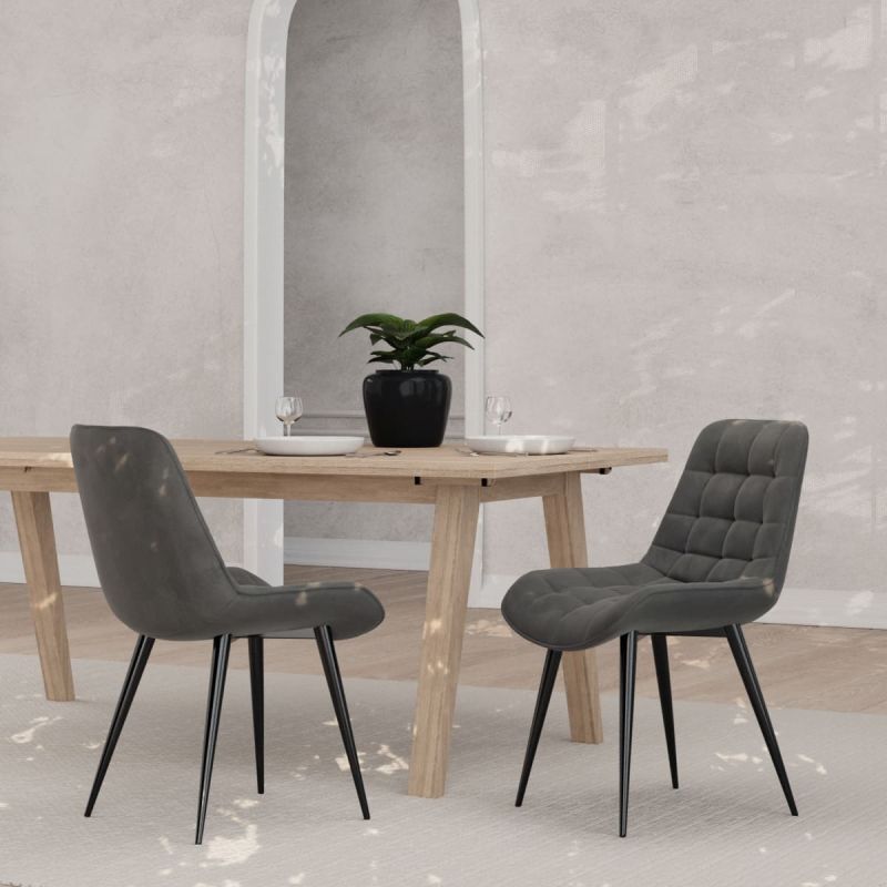 GarveeMore Esszimmerstuhl 2er-set,moderne Gepolsterte Küchenstühle Mit