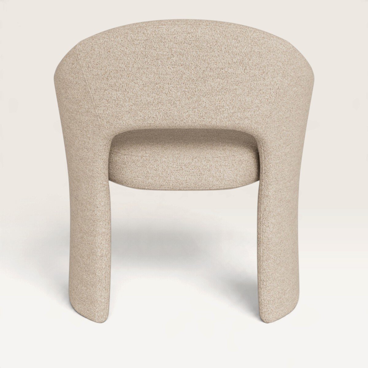 Liora Dining Chair with Armrests, Beige Fabric