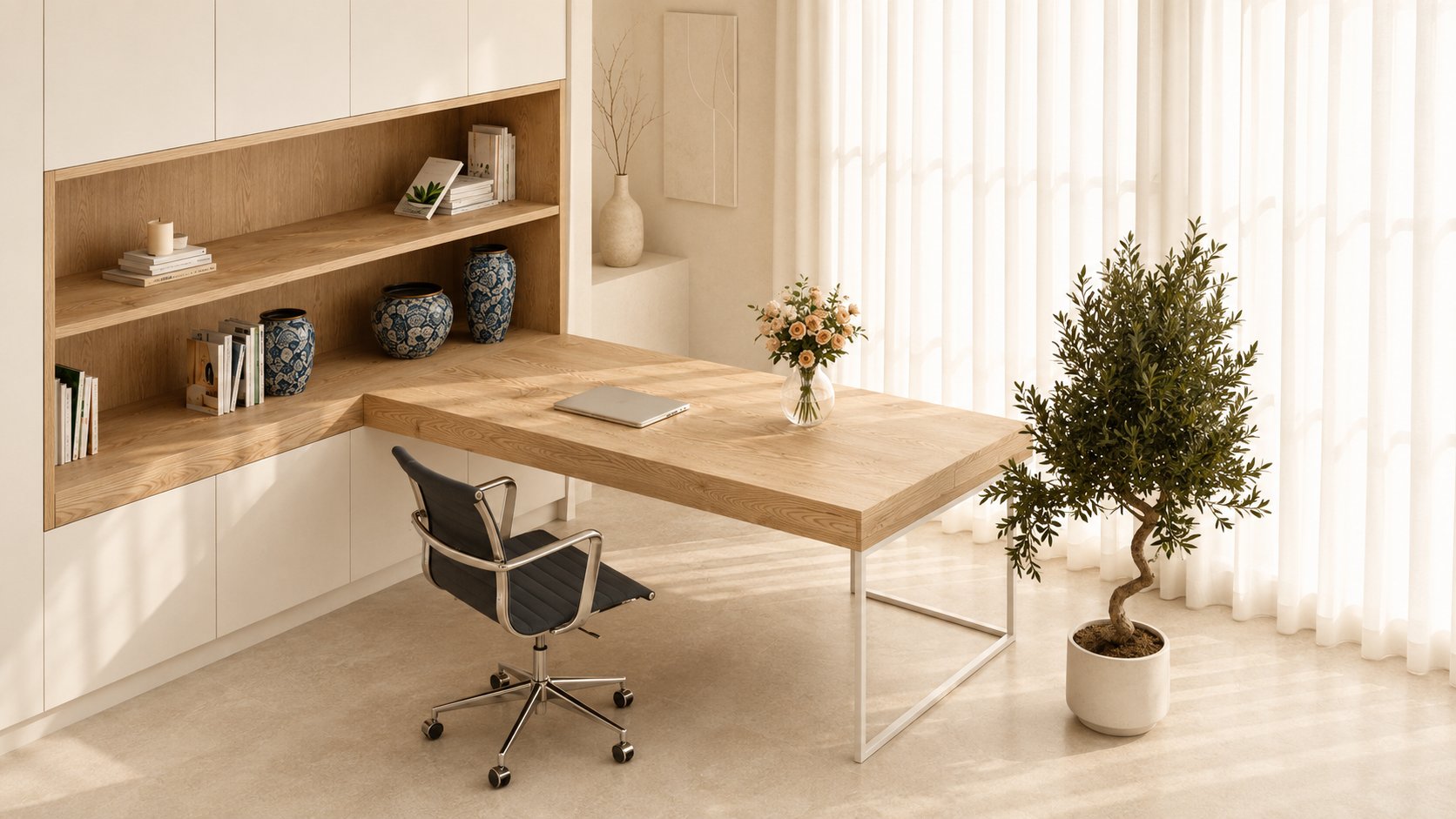 Walton bureaustoel van anthraciet stof, lage rugleuning view 7