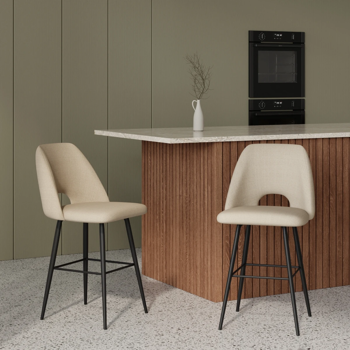 Alvar Aalto Kruk 60 in gebogen berk